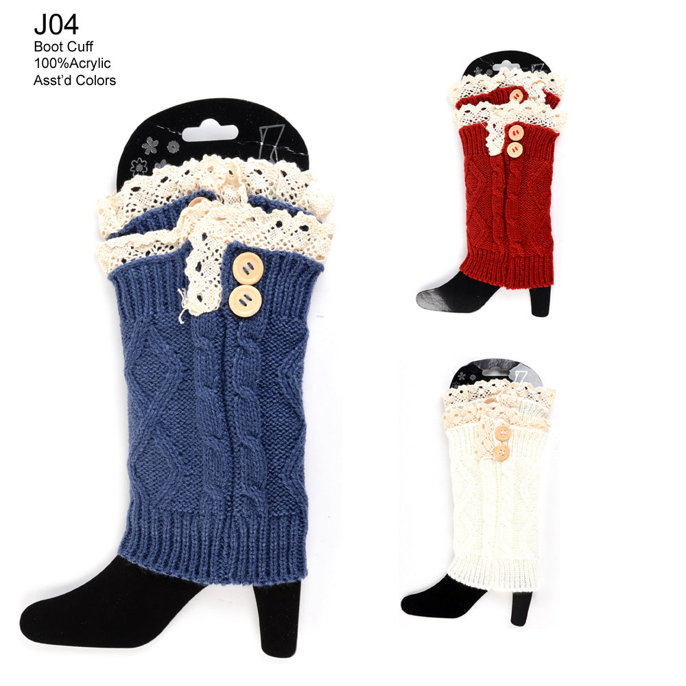 J04 - One Dozen cable knitted lace trim