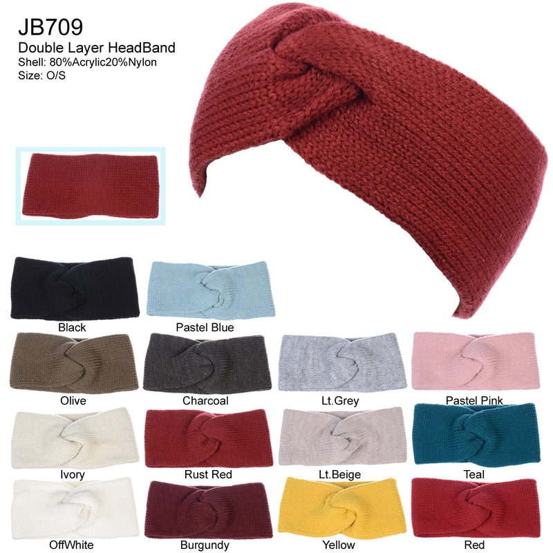 JB709 - One Dozen Turban Ear Warmer Headband