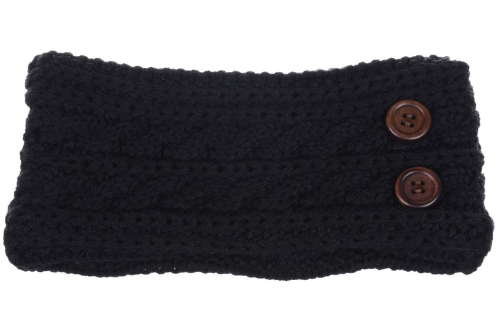 JB710 - One Dozen Cable Knitted Fuzzy Lined Ear Warmer Headband