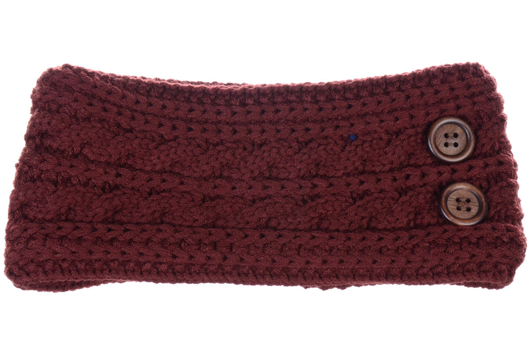 JB710 - One Dozen Cable Knitted Fuzzy Lined Ear Warmer Headband