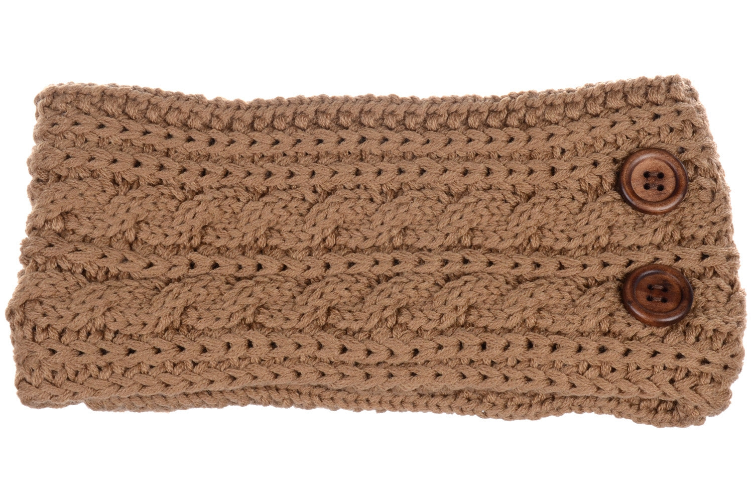JB710 - One Dozen Cable Knitted Fuzzy Lined Ear Warmer Headband