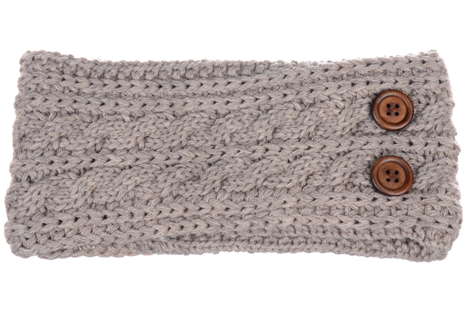 JB710 - One Dozen Cable Knitted Fuzzy Lined Ear Warmer Headband