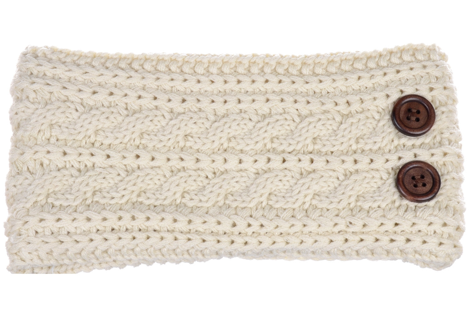 JB710 - One Dozen Cable Knitted Fuzzy Lined Ear Warmer Headband