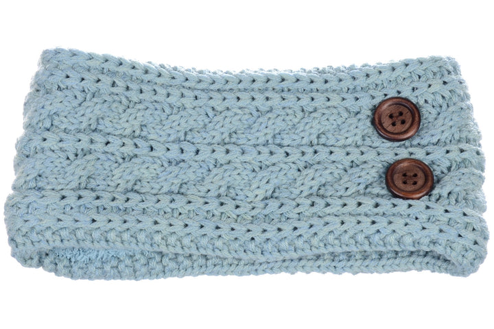 JB710 - One Dozen Cable Knitted Fuzzy Lined Ear Warmer Headband