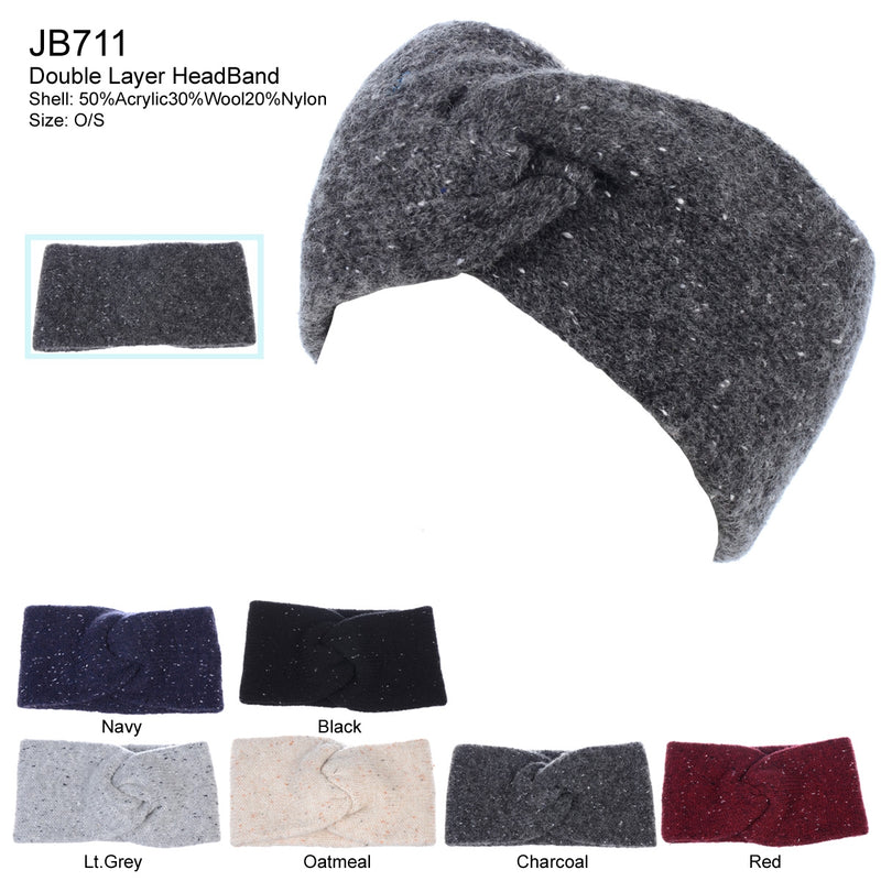 JB711 - One Dozen Turban Ear Warmer Headband