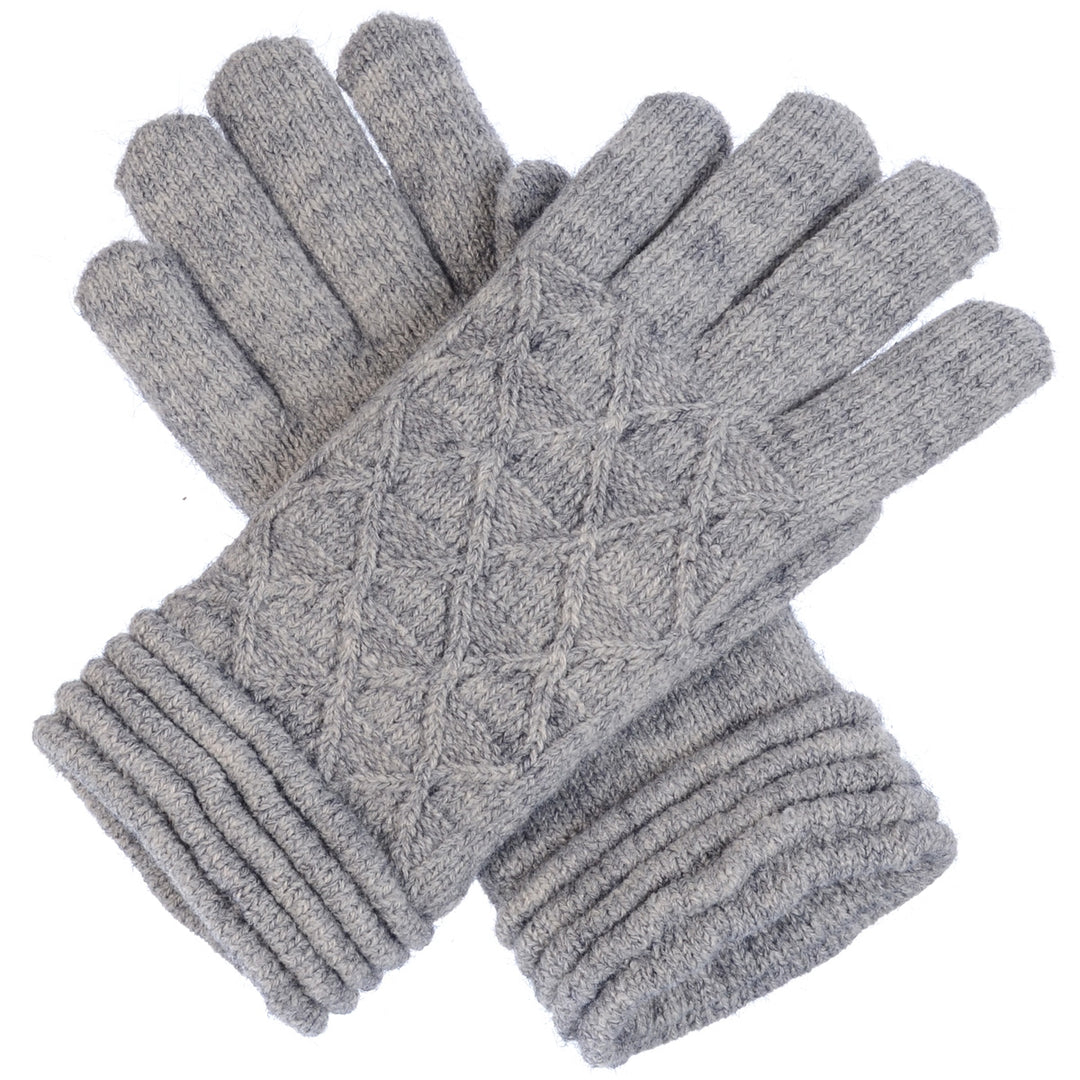 JG503 - One Dozen Ladies Knit Fishnet Pattern Gloves