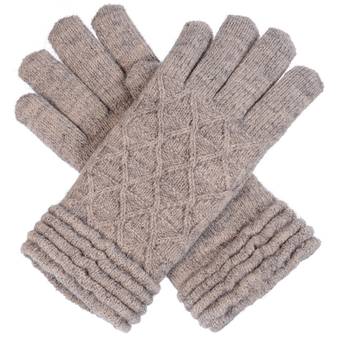 JG503 - One Dozen Ladies Knit Fishnet Pattern Gloves