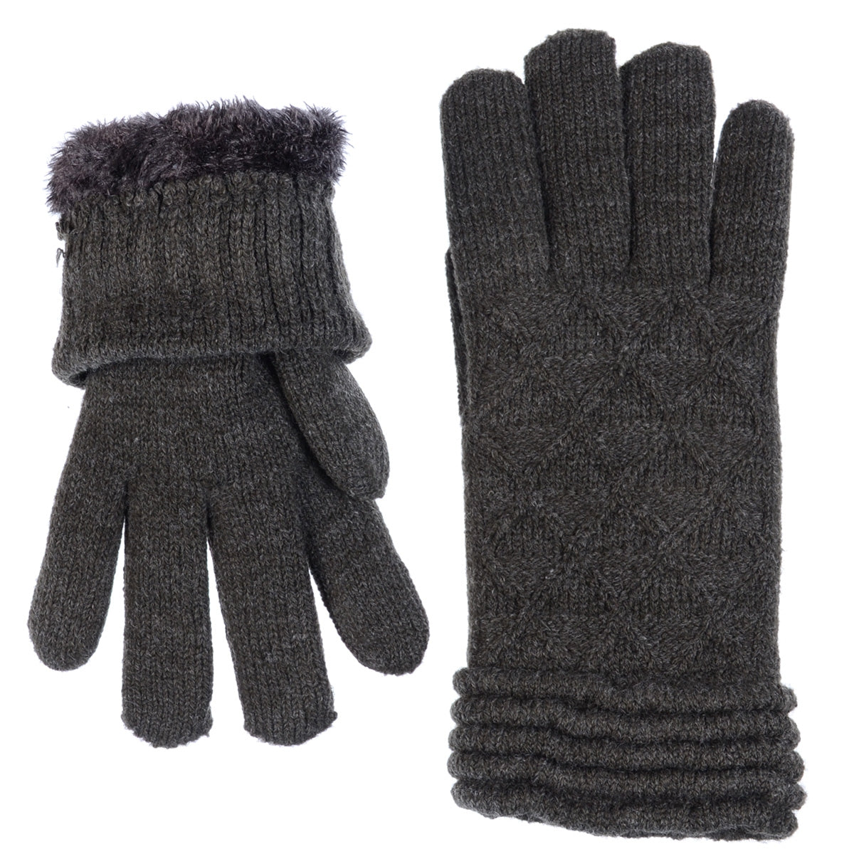 JG503 - One Dozen Ladies Knit Fishnet Pattern Gloves