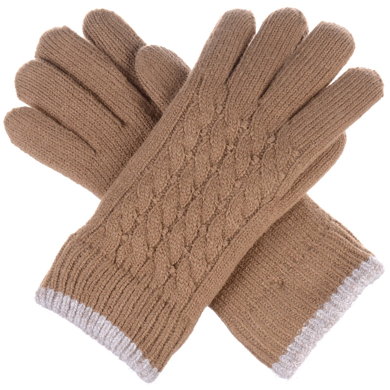 JG505 - One Dozen Ladies Twist Pattern Gloves