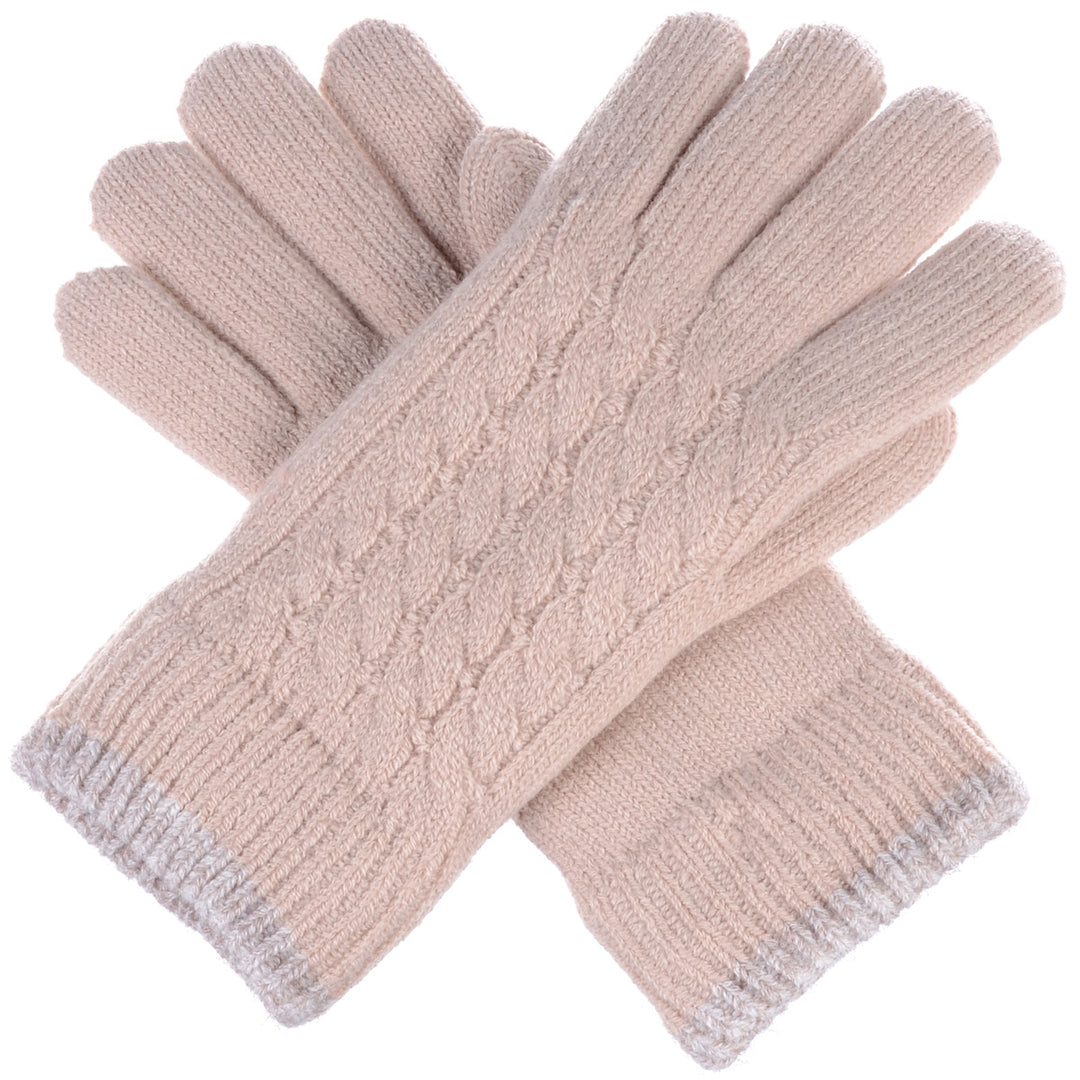 JG505 - One Dozen Ladies Twist Pattern Gloves