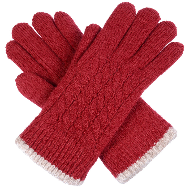 JG505 - One Dozen Ladies Twist Pattern Gloves