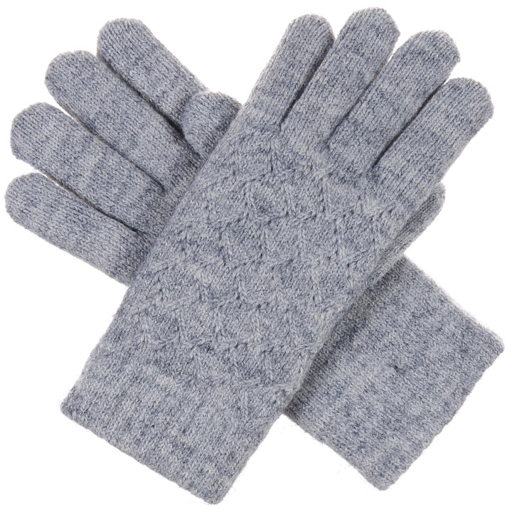 JG507M - One Dozen Ladies Lattice Pattern Soft inside fur lining Gloves