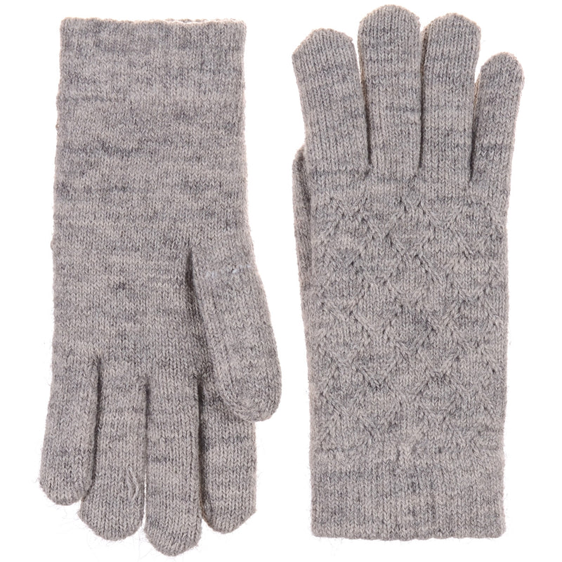 JG507M - One Dozen Ladies Lattice Pattern Soft inside fur lining Gloves