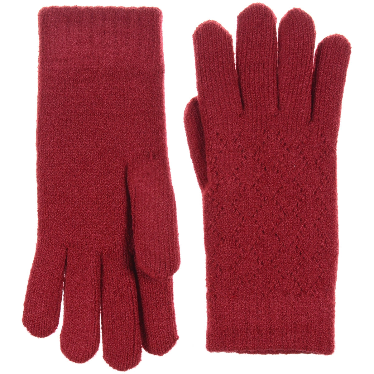 JG507M - One Dozen Ladies Lattice Pattern Soft inside fur lining Gloves