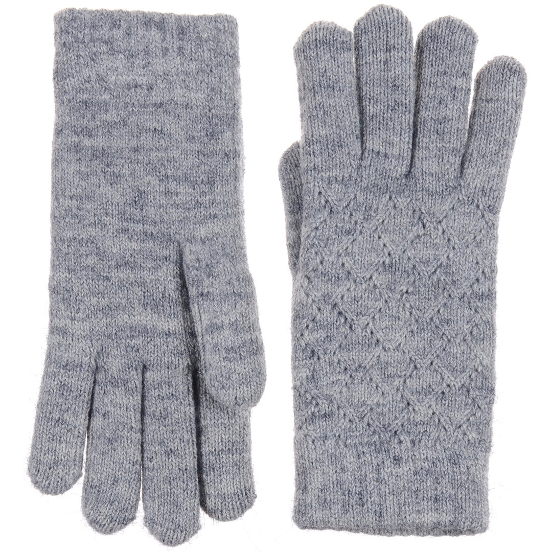 JG507M - One Dozen Ladies Lattice Pattern Soft inside fur lining Gloves