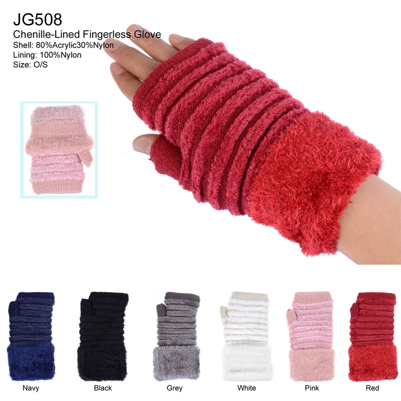 JG508 - One Dozen Ladies Handwarmer Gloves