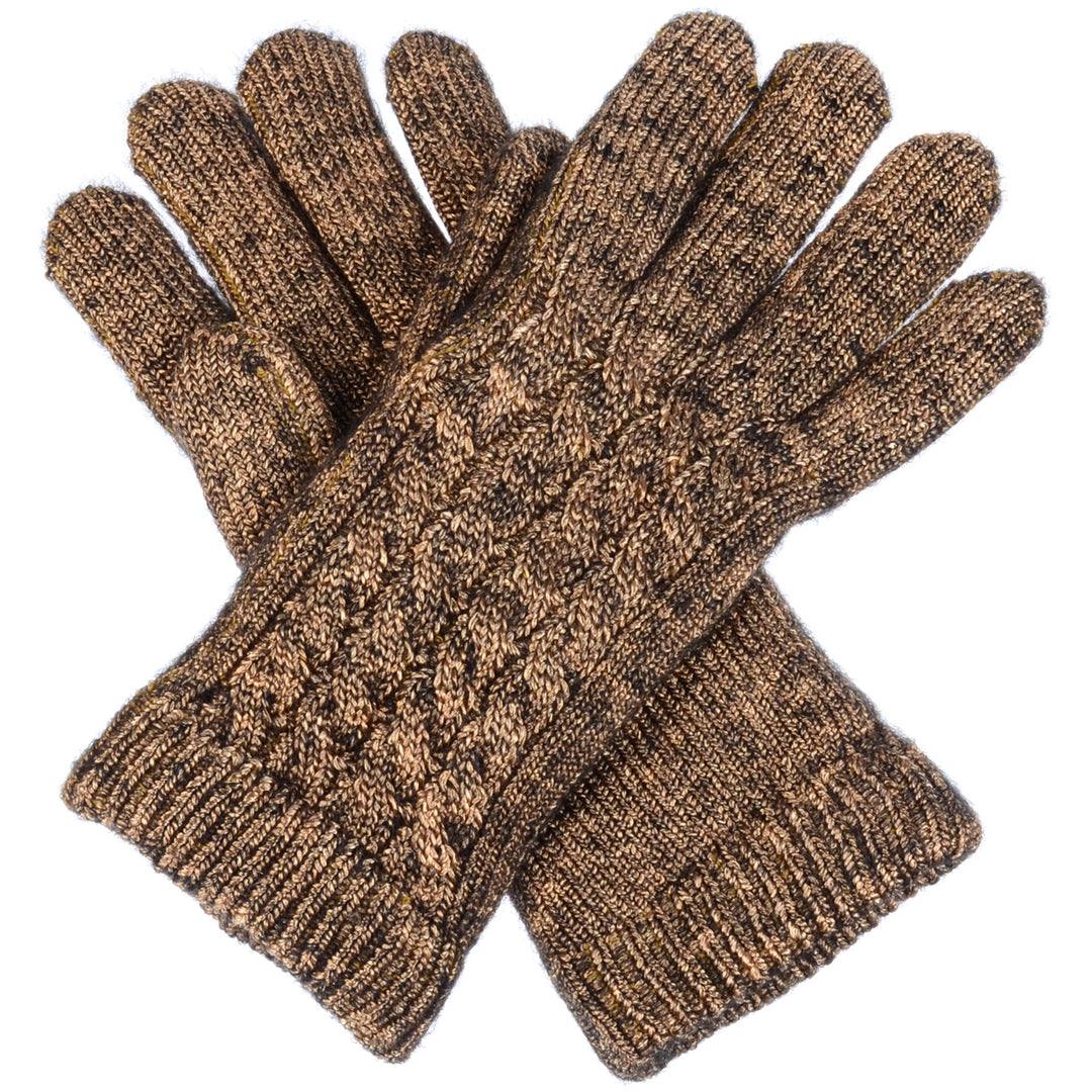 JG509 - One Dozen Ladies Metallic Double Layer Linging Knit Gloves
