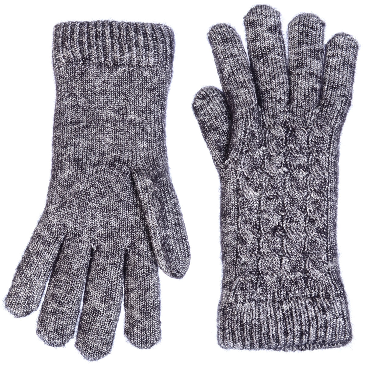 JG509 - One Dozen Ladies Metallic Double Layer Linging Knit Gloves