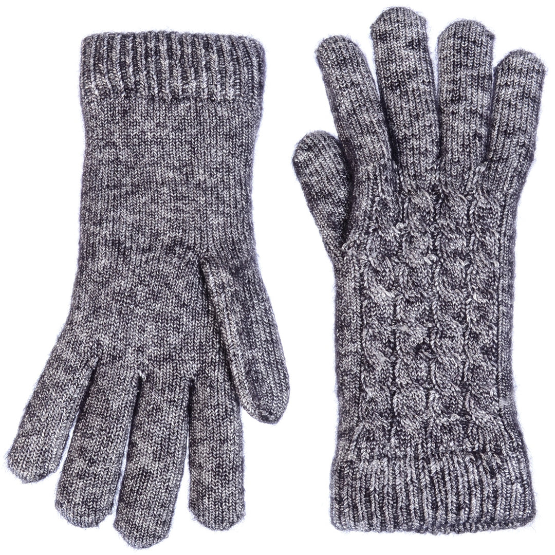 JG509 - One Dozen Ladies Metallic Double Layer Linging Knit Gloves
