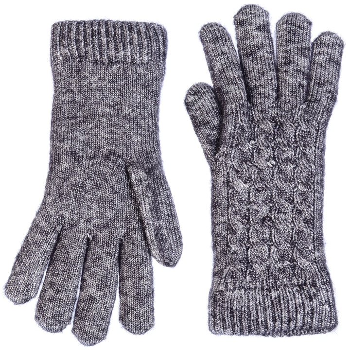 JG509 - One Dozen Ladies Metallic Double Layer Linging Knit Gloves