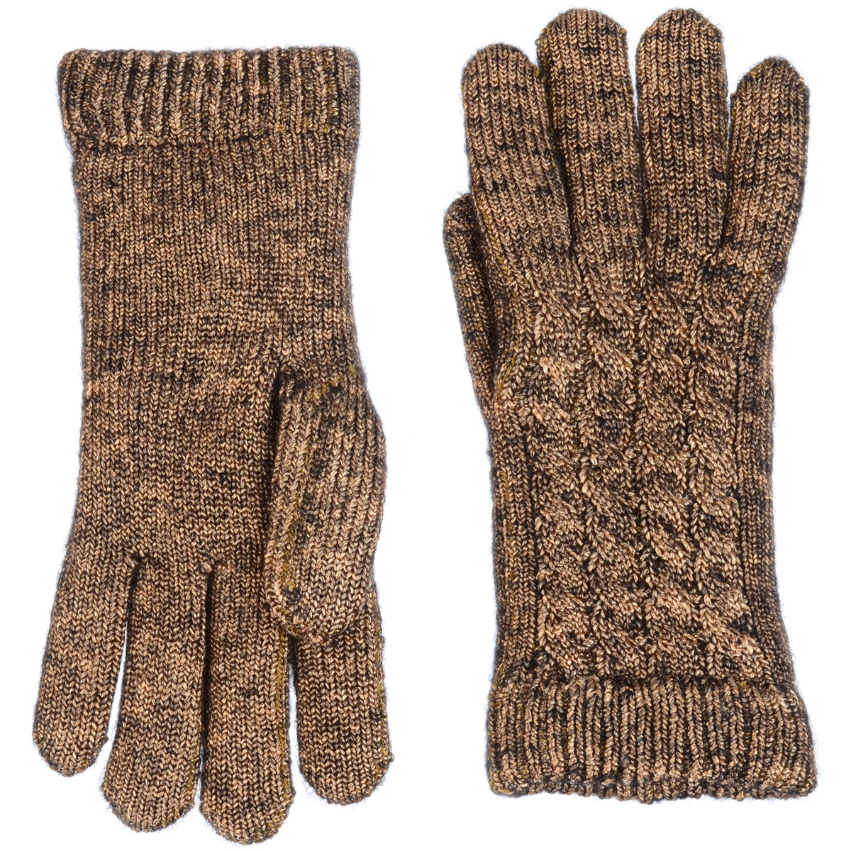 JG509 - One Dozen Ladies Metallic Double Layer Linging Knit Gloves