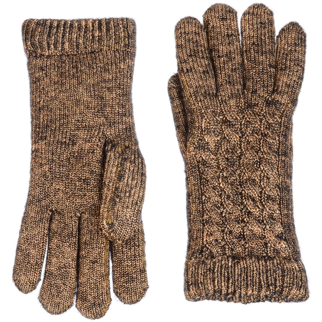 JG509 - One Dozen Ladies Metallic Double Layer Linging Knit Gloves