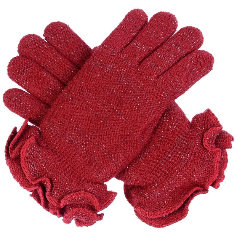 JG512 - One Dozen Ladies Pierrot Knit Pattern Gloves