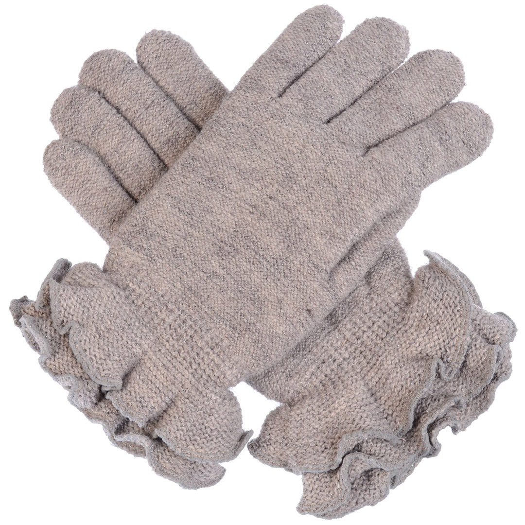 JG512 - One Dozen Ladies Pierrot Knit Pattern Gloves