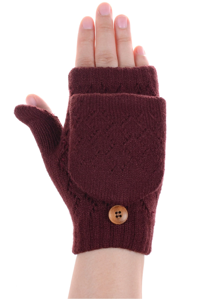 JG602 - One Dozen Ladies Convertible Fingerless Gloves