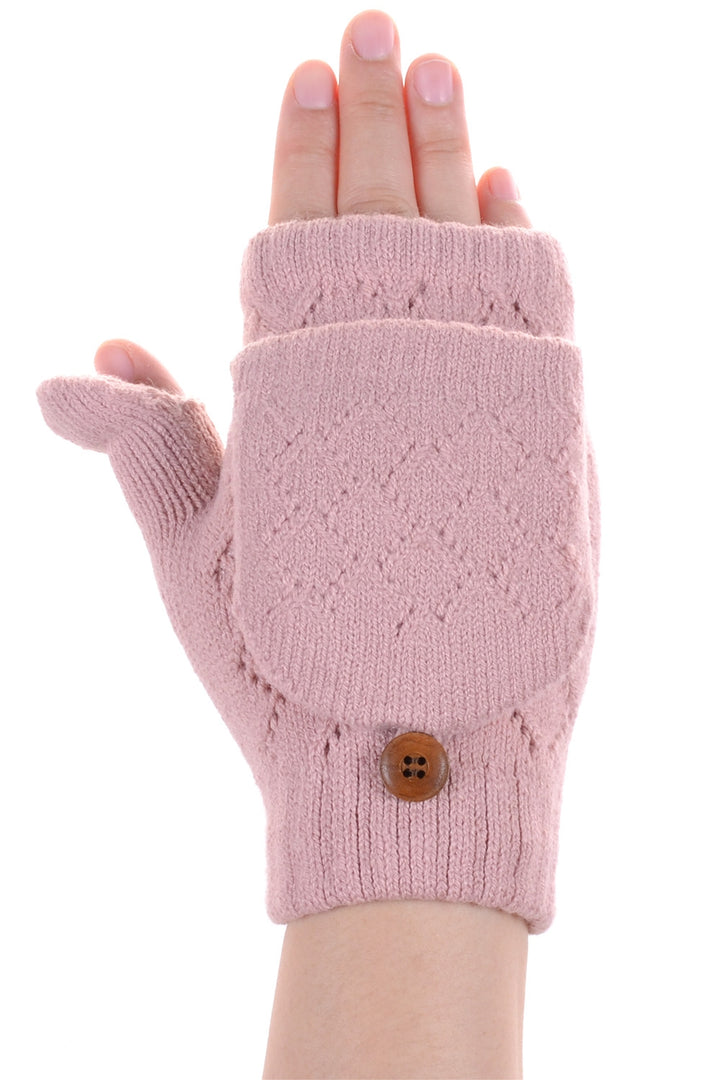 JG602P - One Dozen Ladies Convertible Fingerless Gloves