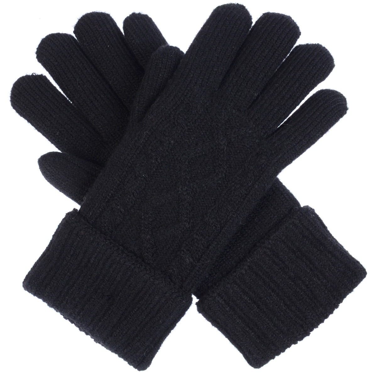 JG605 - One Dozen Solid Color Cable Knit Gloves