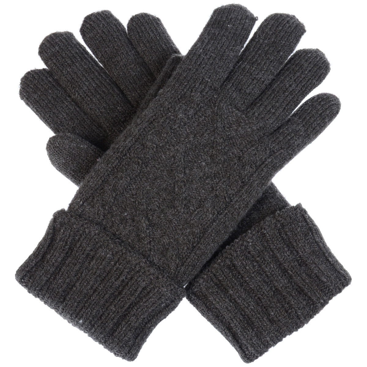 JG605 - One Dozen Solid Color Cable Knit Gloves