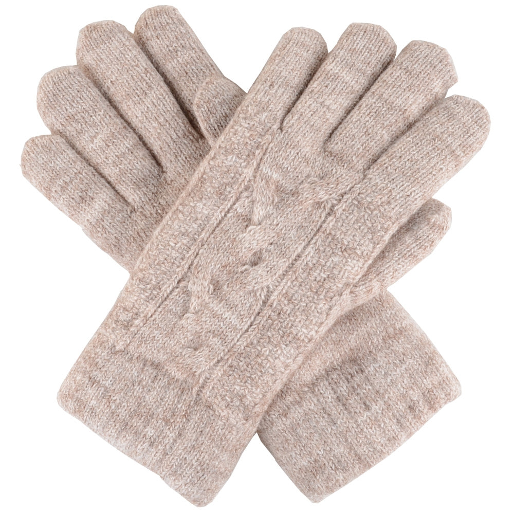 JG701 - One Dozen Ladies Double Layer Lining Kint Gloves