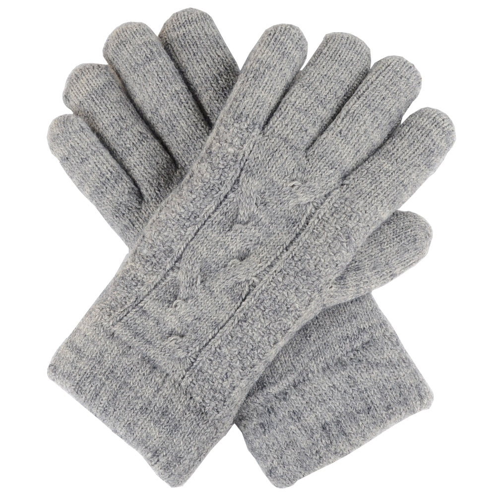 JG701 - One Dozen Ladies Double Layer Lining Kint Gloves