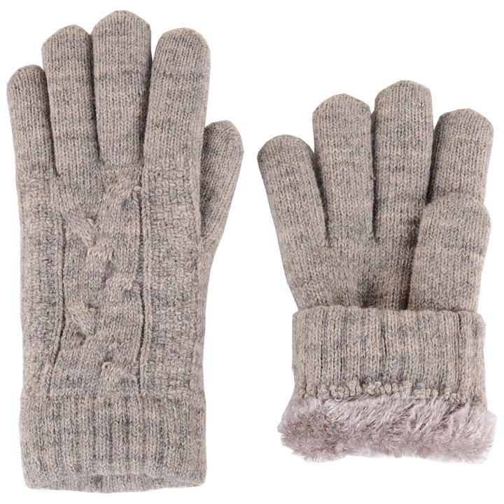 JG701 - One Dozen Ladies Double Layer Lining Kint Gloves
