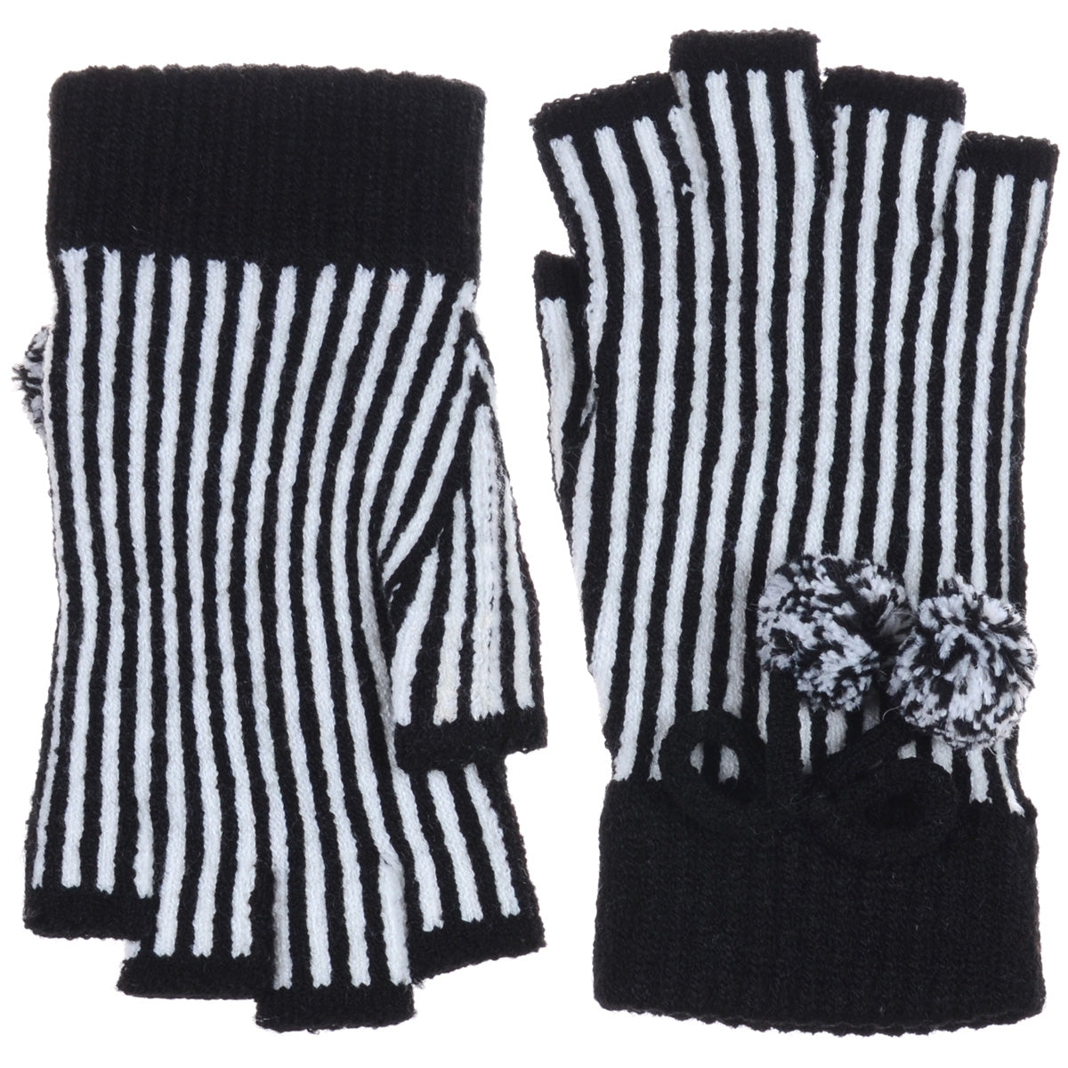 JG705 - One Dozen Stripe Finger less Gloves