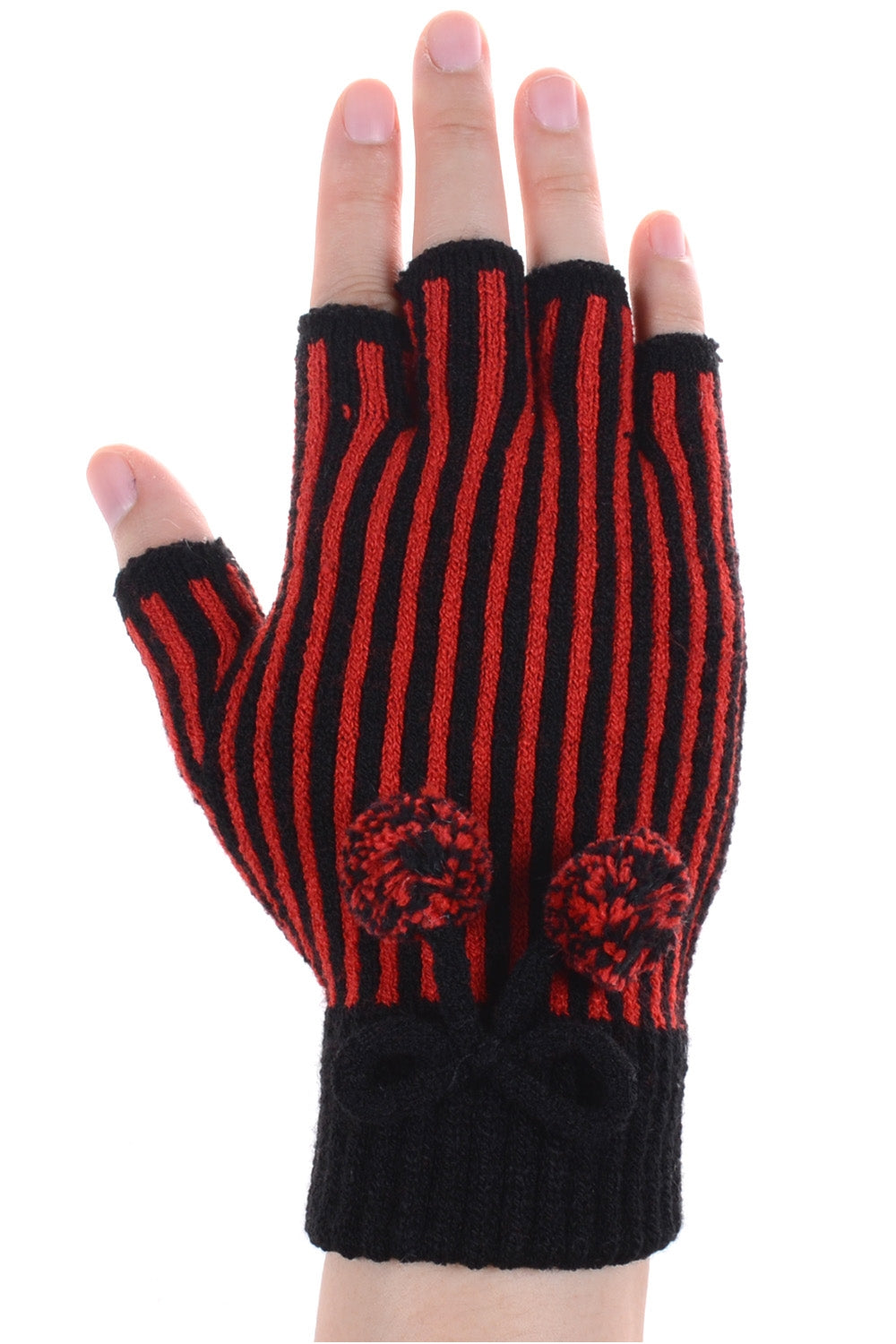 JG705 - One Dozen Stripe Finger less Gloves