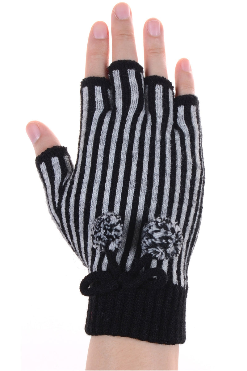 JG705 - One Dozen Stripe Finger less Gloves