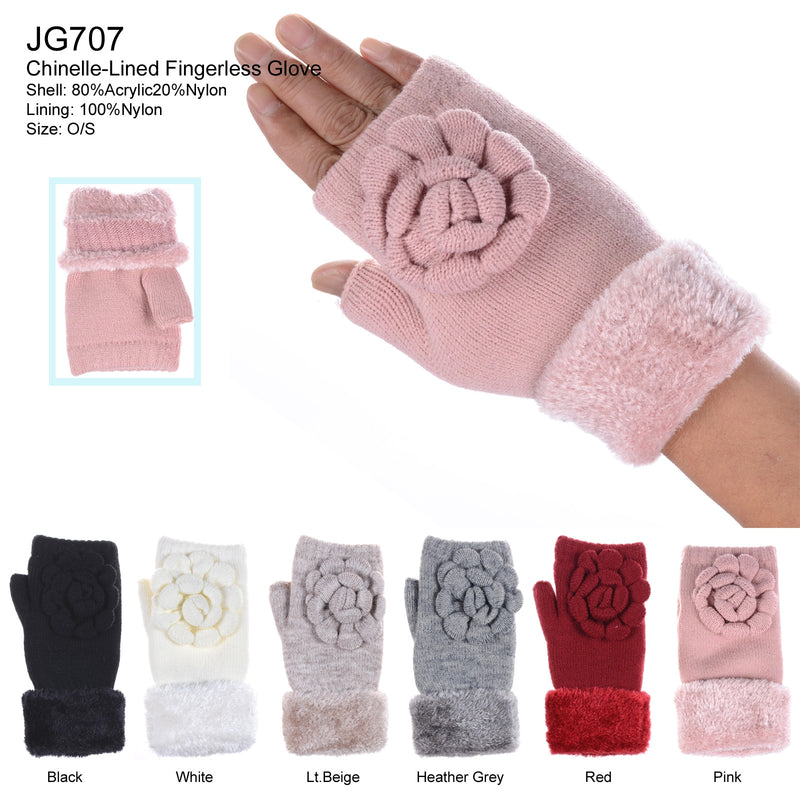 JG707 - One Dozen Ladies Handwarmer Gloves