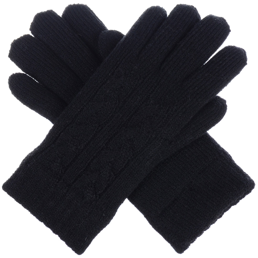 JG708 - One Dozen Ladies Double Layer Lining Knit Gloves