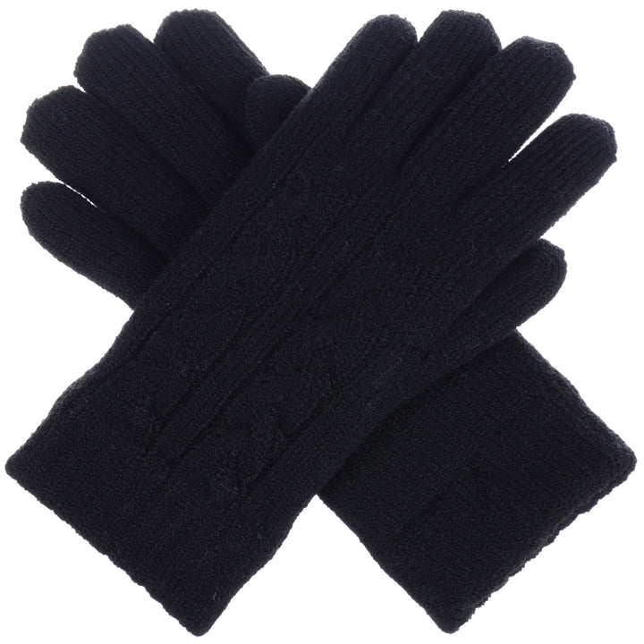 JG708 - One Dozen Ladies Double Layer Lining Knit Gloves