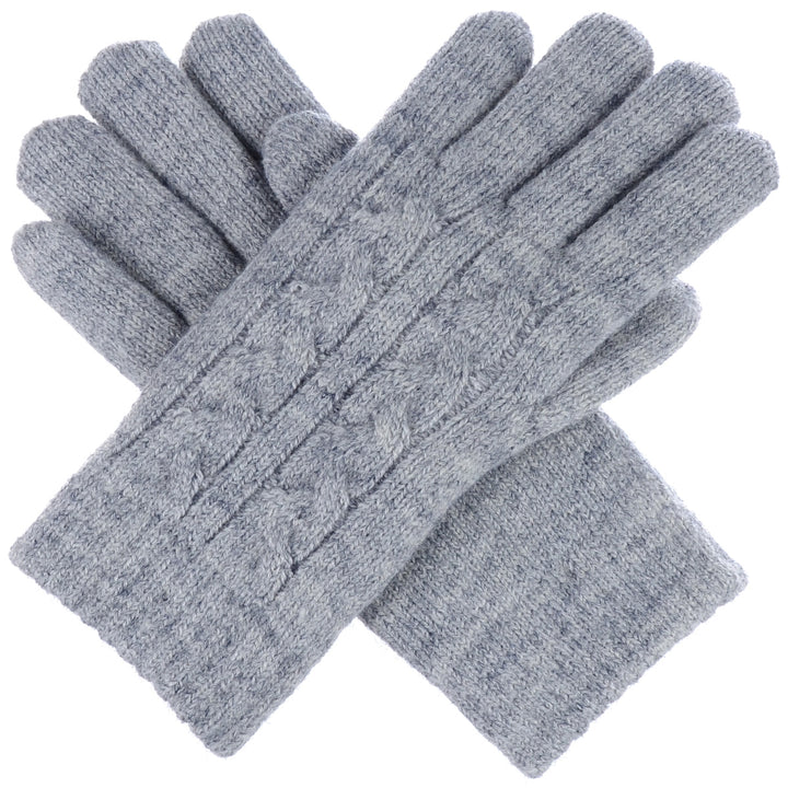 JG708 - One Dozen Ladies Double Layer Lining Knit Gloves