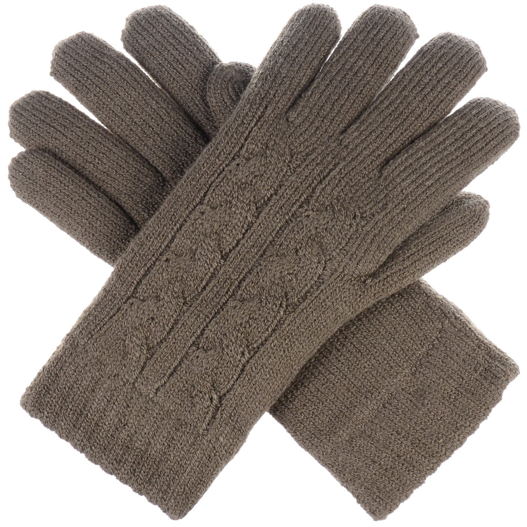 JG708 - One Dozen Ladies Double Layer Lining Knit Gloves