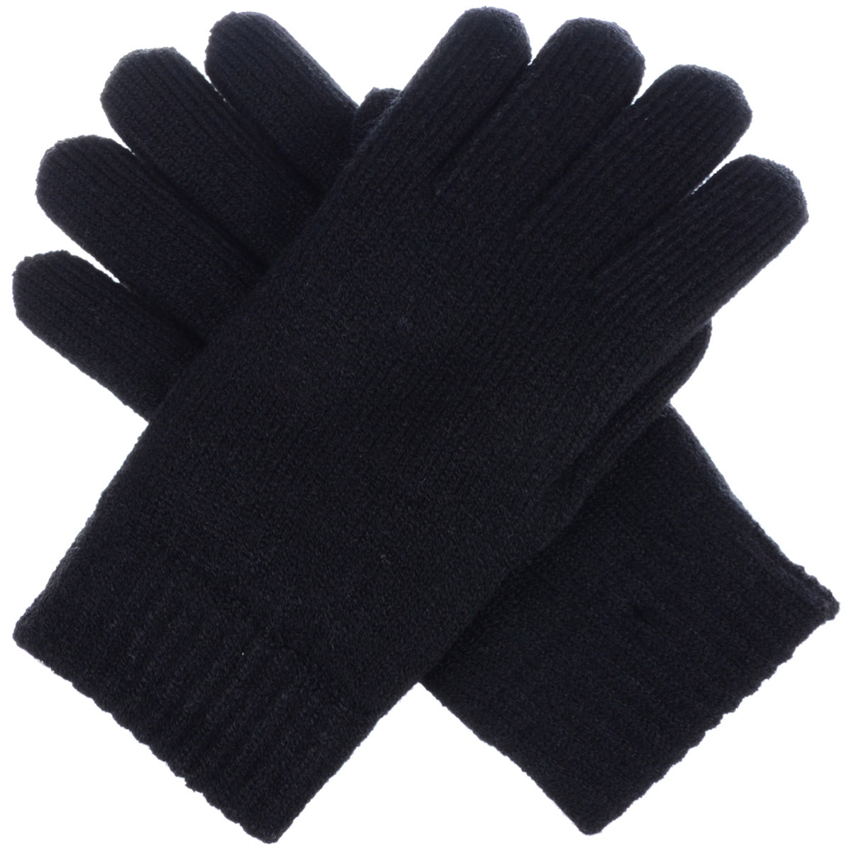 JG709 - One Dozen Ladies Toasty Warm Plush fleece Lined Knit Glove in Solid color