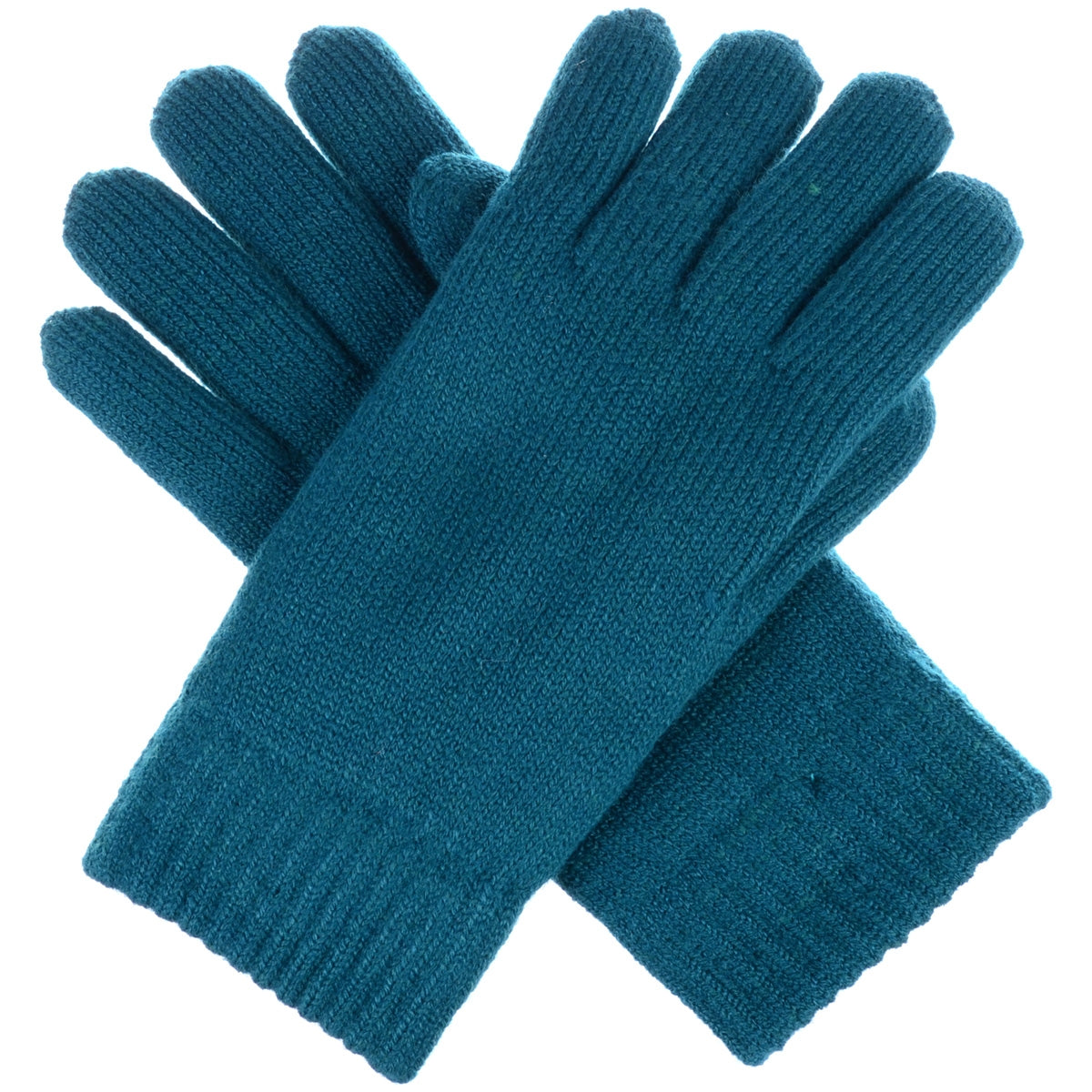JG709 - One Dozen Ladies Toasty Warm Plush fleece Lined Knit Glove in Solid color