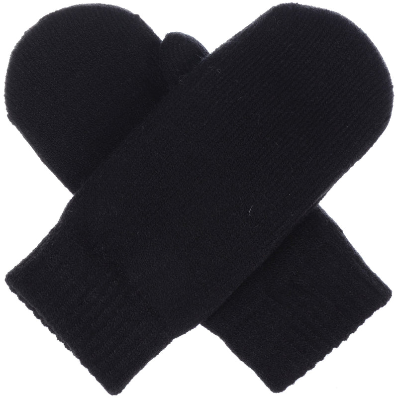 JG709M - One Dozen Toasty Warm Solid Fleece Lined Knit Mittens Gloves