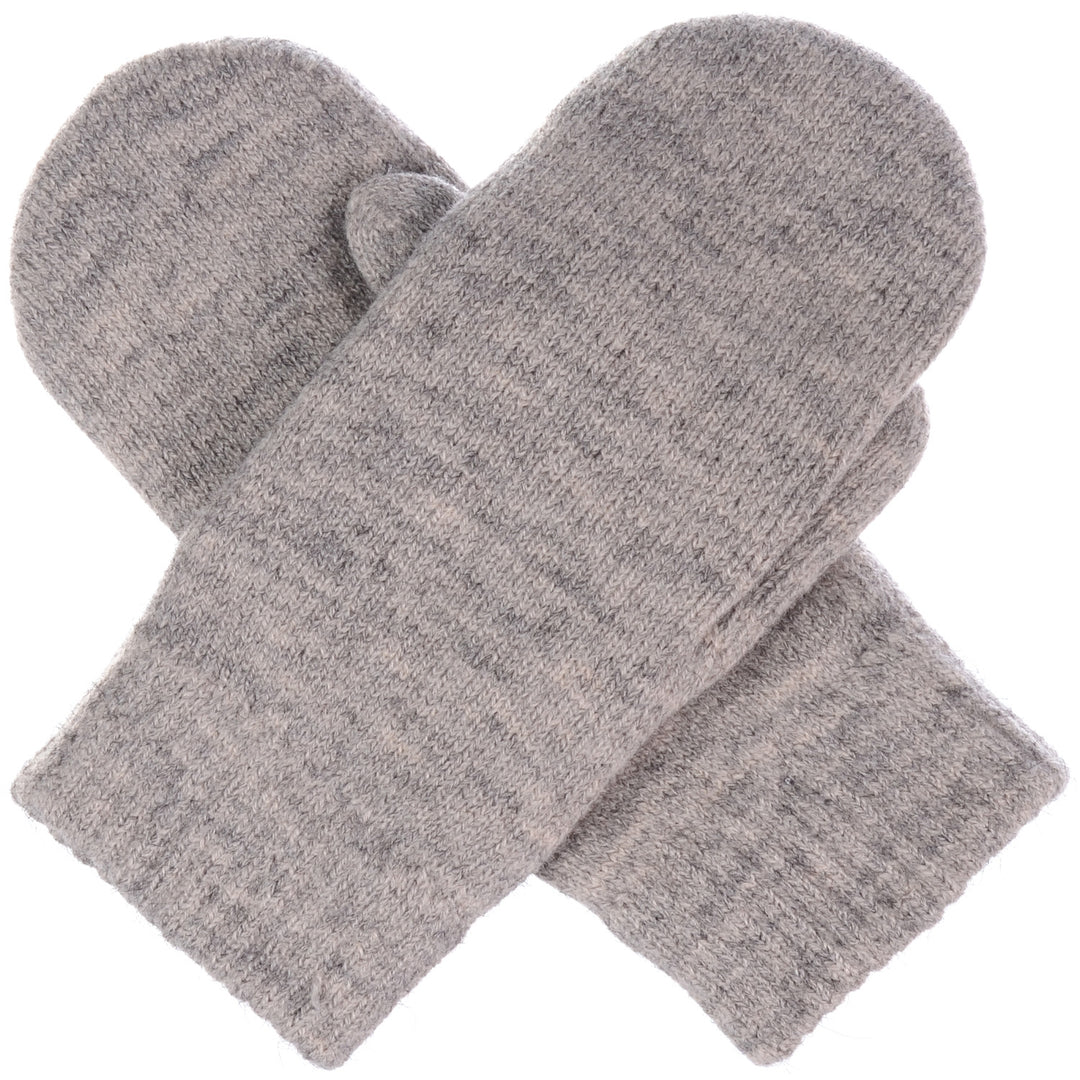 JG709M - One Dozen Toasty Warm Solid Fleece Lined Knit Mittens Gloves