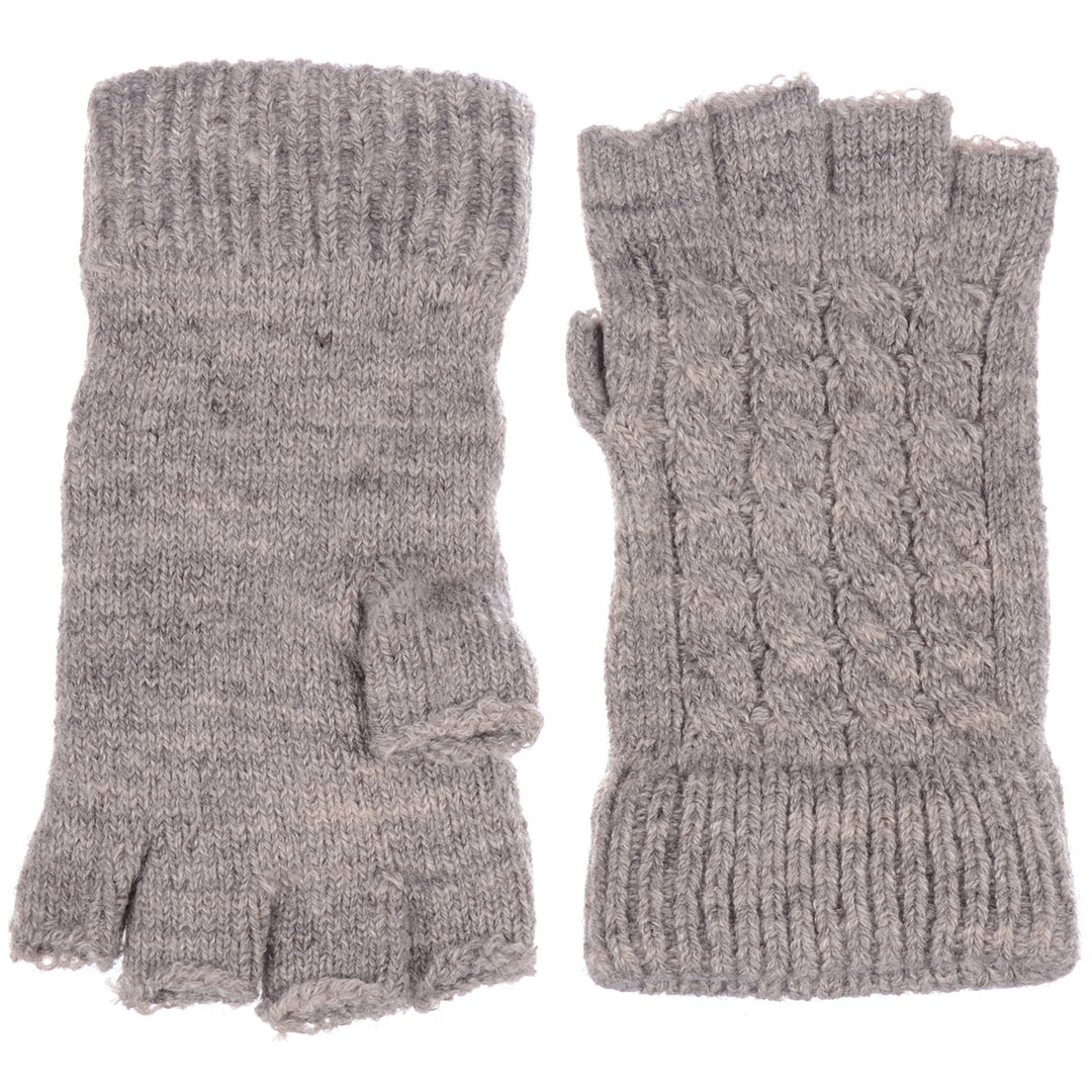 JG722 - One Dozen Cable Knit Finger less Gloves