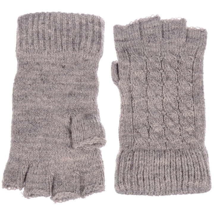 JG722 - One Dozen Cable Knit Finger less Gloves