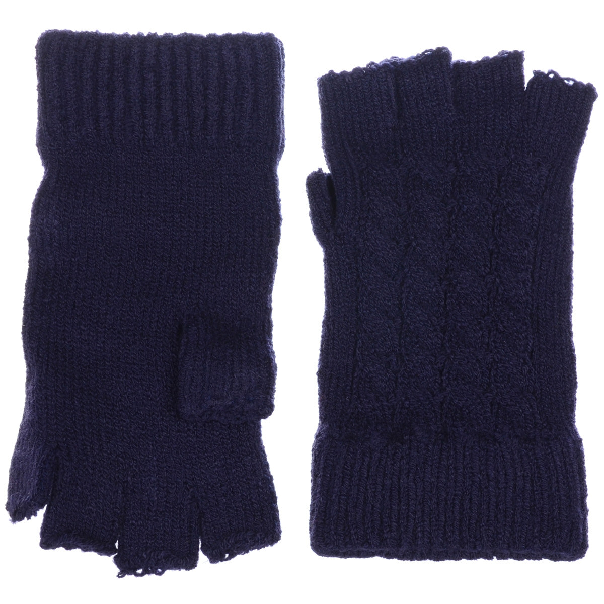 JG722 - One Dozen Cable Knit Finger less Gloves